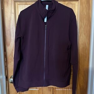 Mens Lululemon Athletica maroon zip up sweatshirt/Jacket sz L